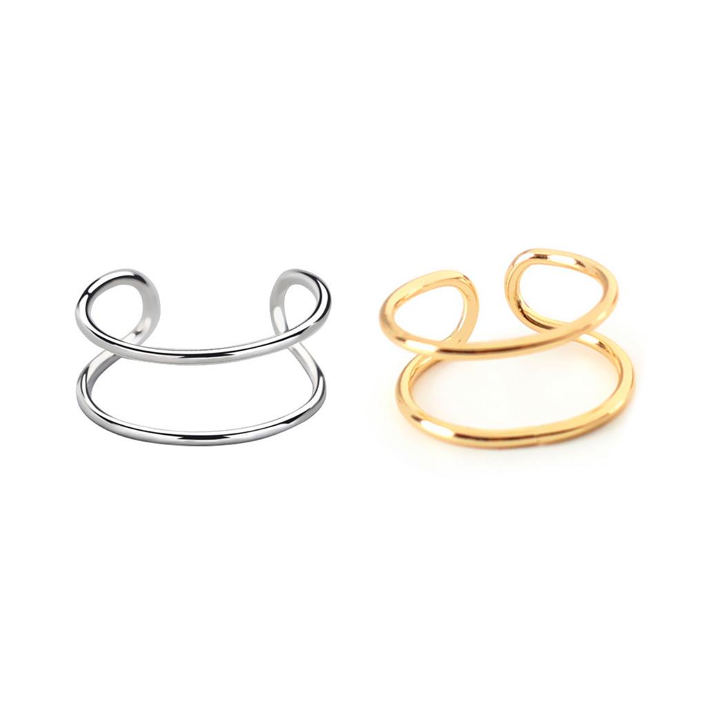 Women Rings Wedding Engagement Party Traveling Adjustable Fashion Open Ring Portable Jewelry Decor Birthday Gift