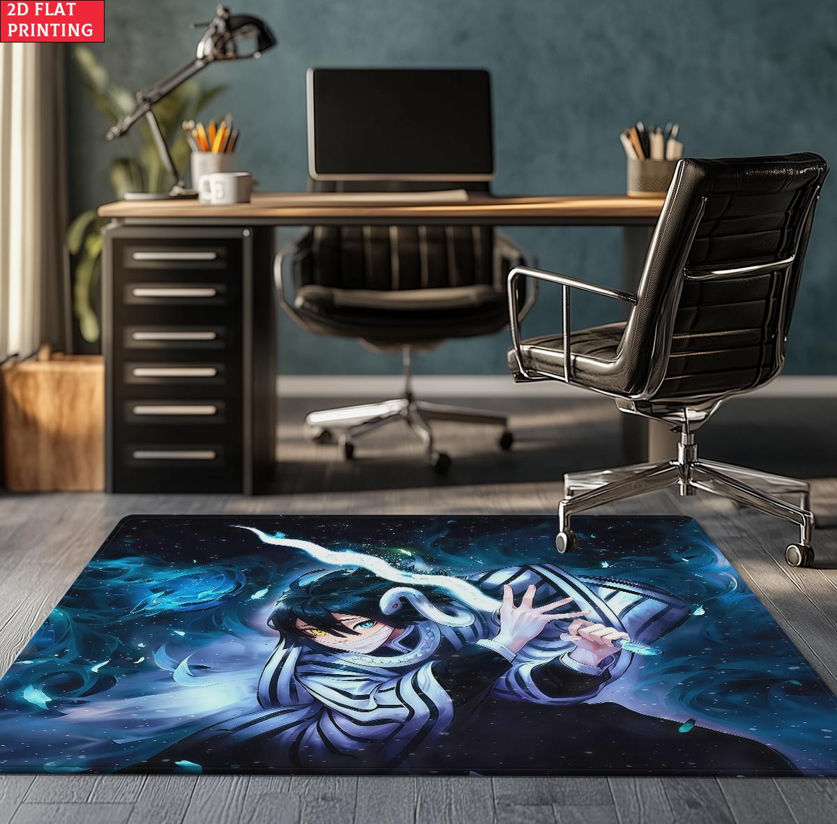 

Cool Anime Samurai Printed Rug,Water Wave Theme Decorative Floor Carpet, Mat for Gamer Room,Bedroom,Living Room, Home Decor Gift 40x60cm(15x23 in)