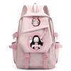 Anime Demon Slayer Ryggsekk Back To Schoolbag for Boy Girl Bookbag for Kid Gaver Menn Dame Reisebag Stor kapasitet ryggsekk