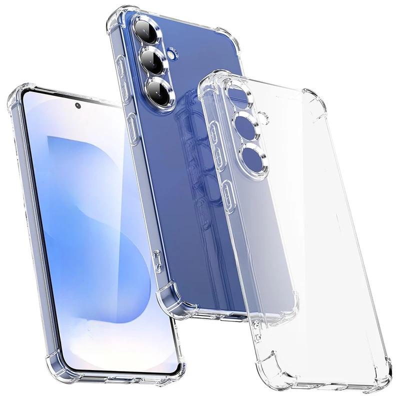 Shockproof Silicone Case For Samsung Galaxy S25 5G S 25 S25FE FE S25Plus Plus + Edge Ultra S25Edge Clear Ultra Thin Soft Cover