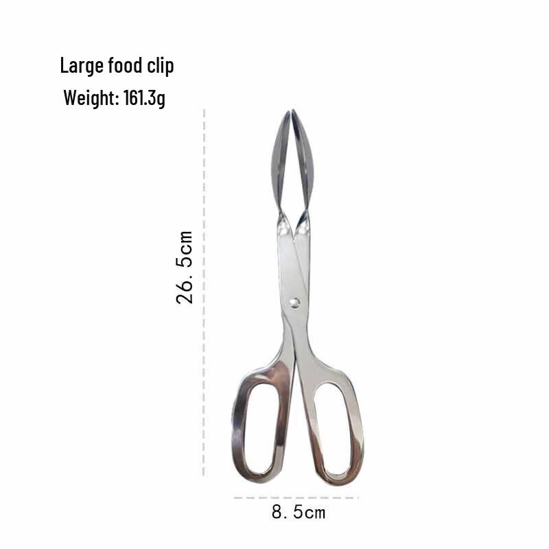 MOMO NATURI Stainless Steel Scissor Food Tongs
