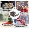 New Dollhouse Miniature Fairy Garden Decor Mini Fence Christmas LED Light Rattan Wooden Fence Landscaping Prop