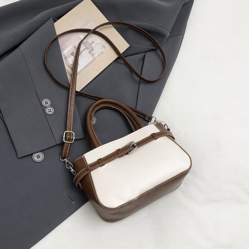 Retro Simple Fashion Casual Colorblock Women Shoulder Crossbody Small Square Bag