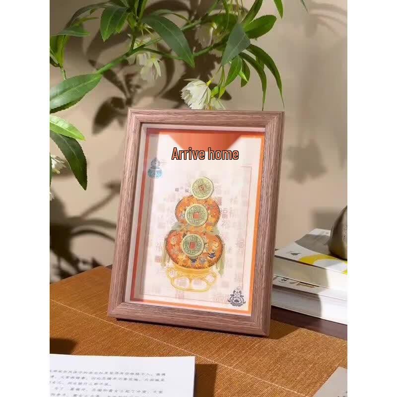 JINGRUIXIANG Feng Shui Ancient Coin Display Frame