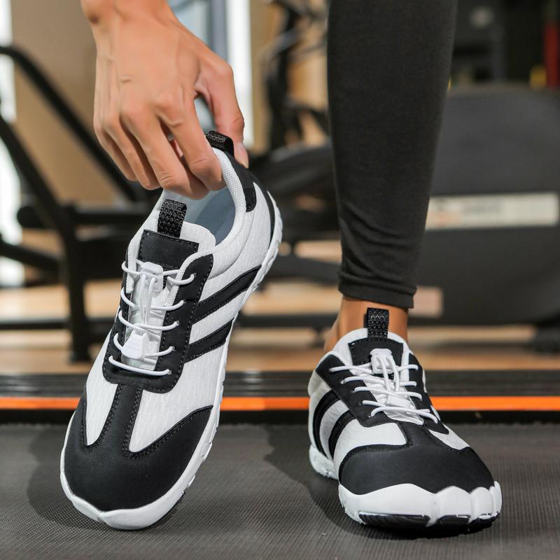 Breathable Training Sneakers Men Women Elastic Fitness Shoes Non-slip Gym Sports Shoes Outdoor Walking Shoes Hiking Trekking Camping