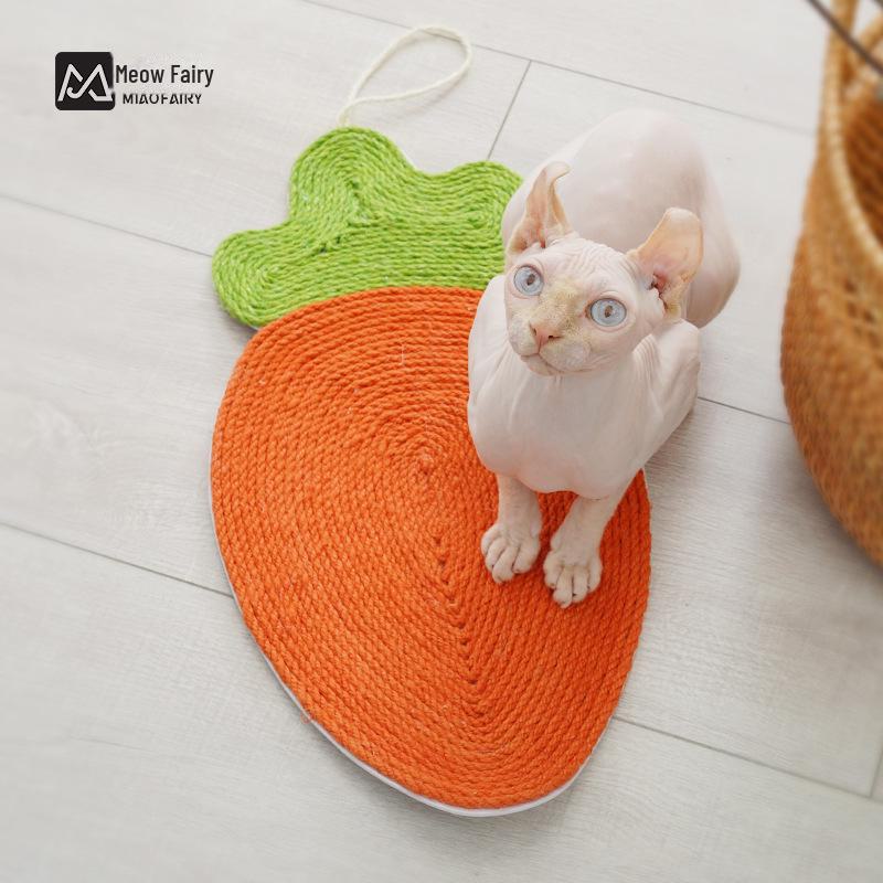 Meowxianer Watermelon Cat Scratching Board & Hemp Mat Cat Toy Set