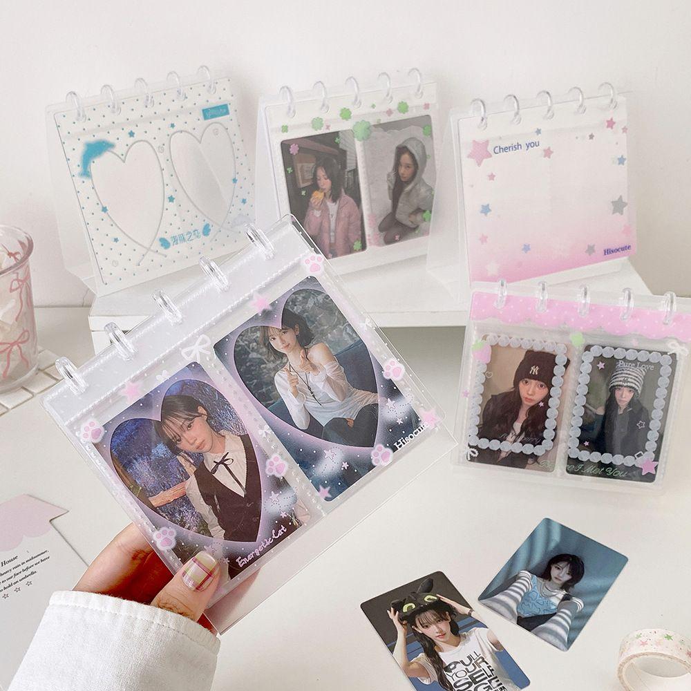Mushroom Hole Photo Album Loose Leaf Idol Card Collection Binder Cute Bill Storage Booklet