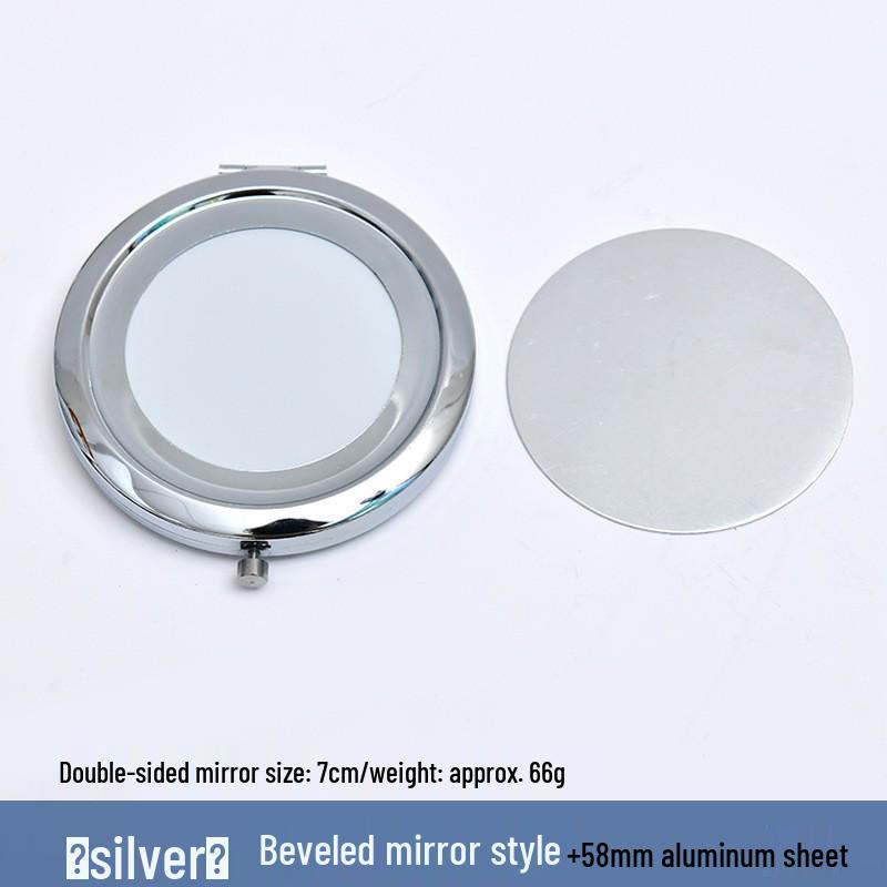 Handmade Imitation Song Brocade Makeup Mirror: Ancient Style Chinese Portable Mirror, Dragon Boat Festival Gift