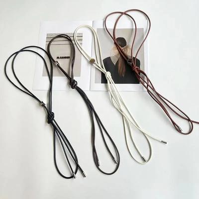 Neue Damen Taillenkette Kleid Lang Taillenseil Geknoteter Dünner Gürtel Einfache Dekoration Bindeband für Vintage-Kleider Schnur Taillenband 130cm