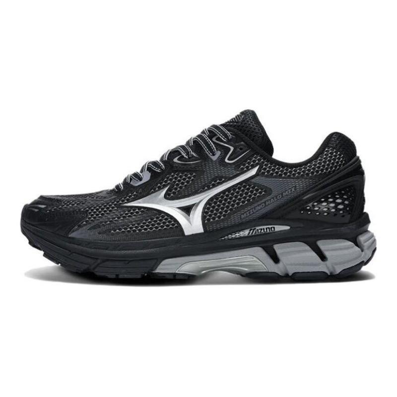 Mizuno halo mix unisex low-top running shoes black silver D1GH240801 36
