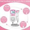 Fetal Doppler Heart Rate Monitor Household Portable Pregnancy Baby Fetal Sound Heart Beat Detector LCD Display No Radiation Home