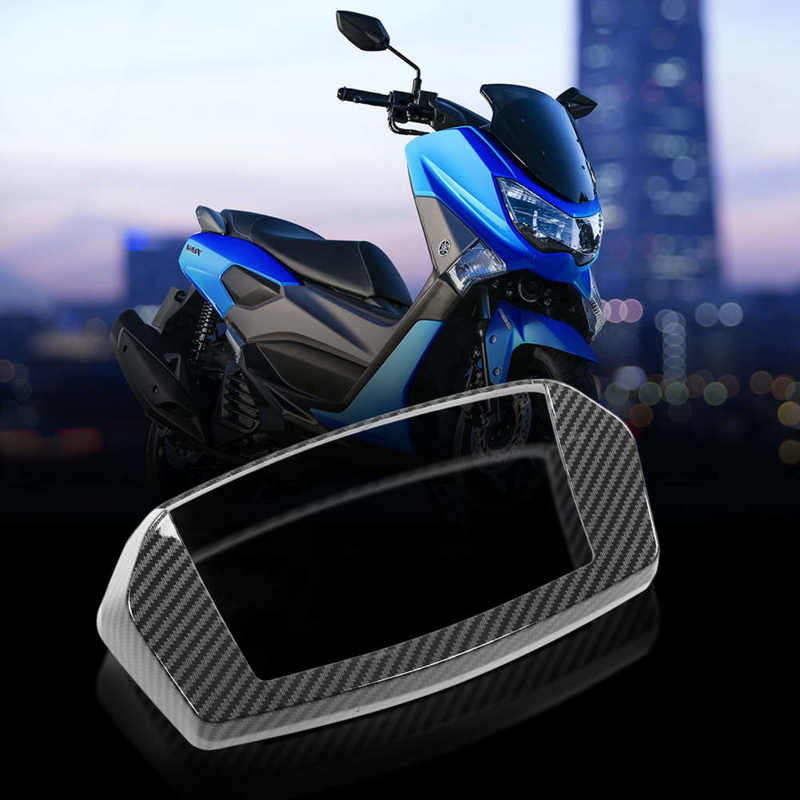 Motorcycle Meter Frame Cover Carbon Fiber Style Speedometer Instrument Panel Frame Decal Protector for Yamaha NMAX155