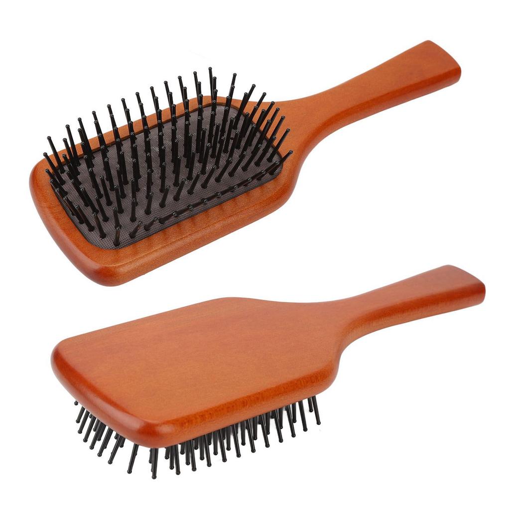 Paddle Hair Brush Ergonomic Massage Scalp Reduce Pulling Prevent Slipping Paddle Detangling Brush with Handle for Women