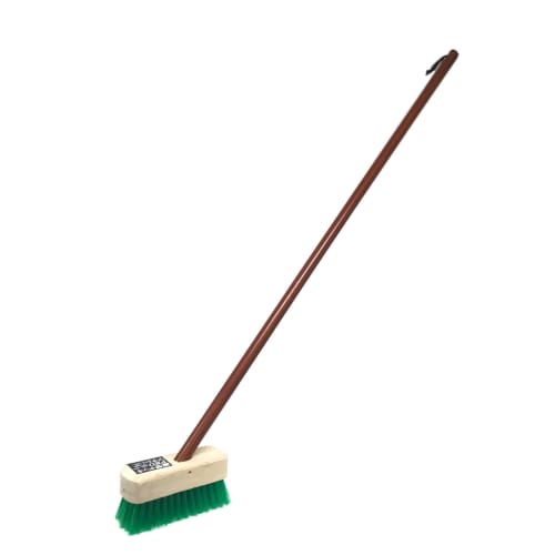 Nihon Clean Tech PRO Vertical Deck Brush, 7cm Wide x 112cm Long, for Commercial Use, in Kitchens, Hallways, and Gutters. Durable and Long-Lasting.