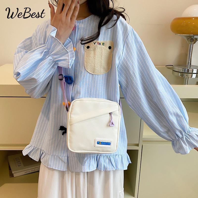 

Women s Fashion Shoulder Bag Trendy Japanese Style Mini Square Crossbody Purse with Phone Pocket Versatile Casual Day Bag чорний