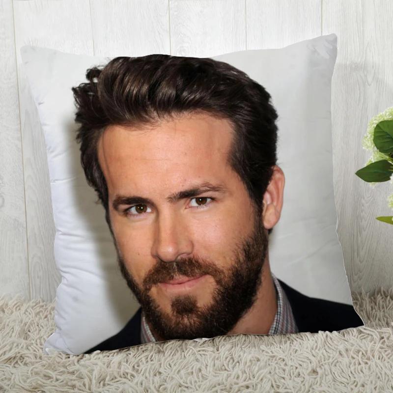 High Quality Custom Decorative Pillowcase Ryan Reynolds Square Zippered Pillow Cover 35x35cm 45x45cm