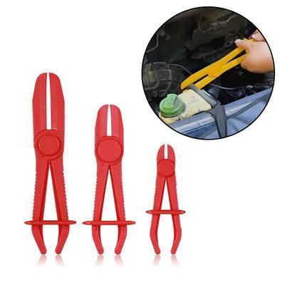 3Pcs/Set Plastic Hands Free Plier Adjustable Hose Clamp Sealing Brake Fuel Line Cut Off Clamp Car Water Pipe Repair Fix Tools