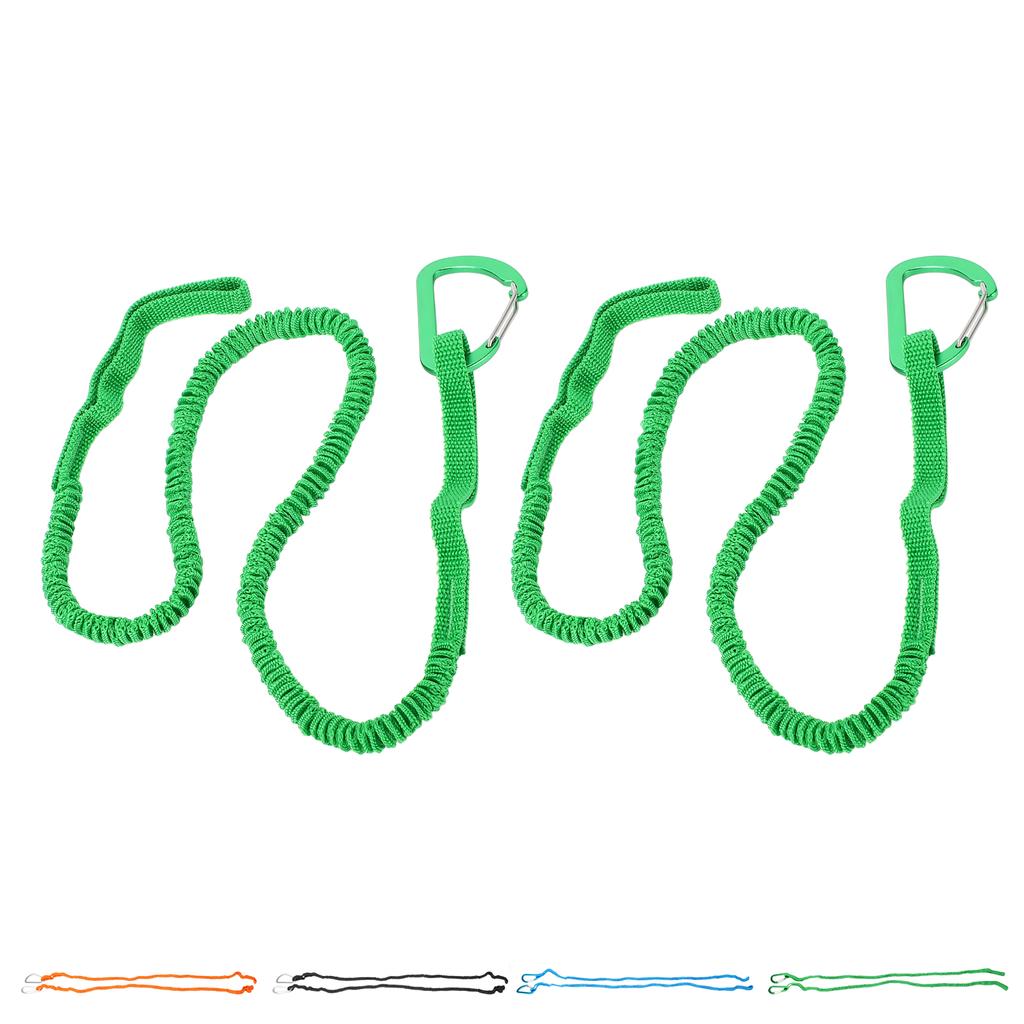 2 peças Leash de Remo de Caiaque Cinta Elástica Cordão Corda para Caiaque Remo Barco Canoagem Vara de Pesca Ro