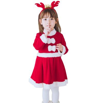 [SYitong] Weihnachtsmann Santa Cosplay Kostüm Weihnachtsmann Kostüm Kostüm Süßes Kostüm Party Event Kulturfestival Party (110 cm)