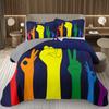 Rainbow Bedspread Queen/Full People Celebrating International Day for LGBT Community Quilt Set Colorful Rainbow Striped Coverlet