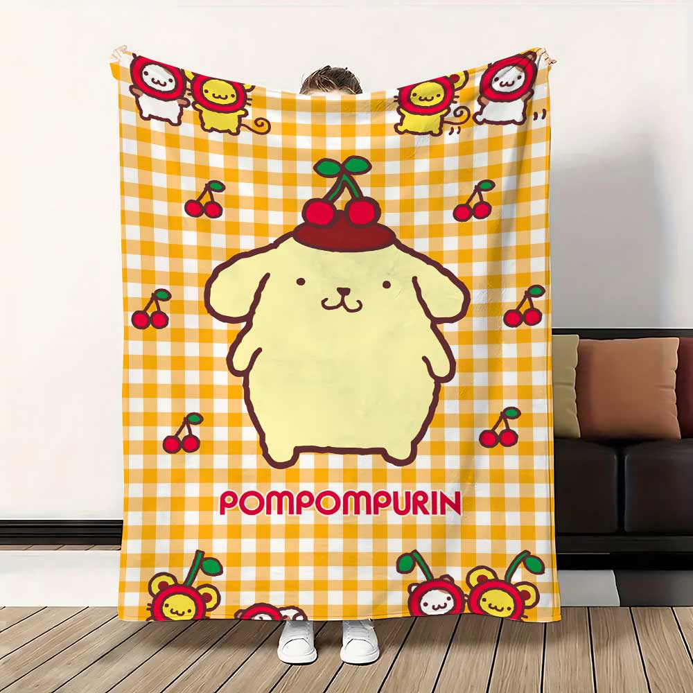 Anime Decke Schule Kawaii PomPomPurins Flauschige Weiche Decken für Bett Schlafzimmer Dekoration Haus Tagesdecke das Sofa Überwurf Winter