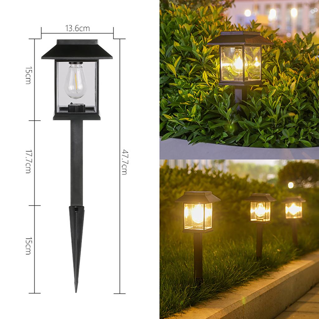 Solar Powered Ground Lights 2 Pack, LED Path Lights, Plug In Landscape Light, Waterproof Pathway Lamp For Walkway, Path, Driveway, Patio, Yard