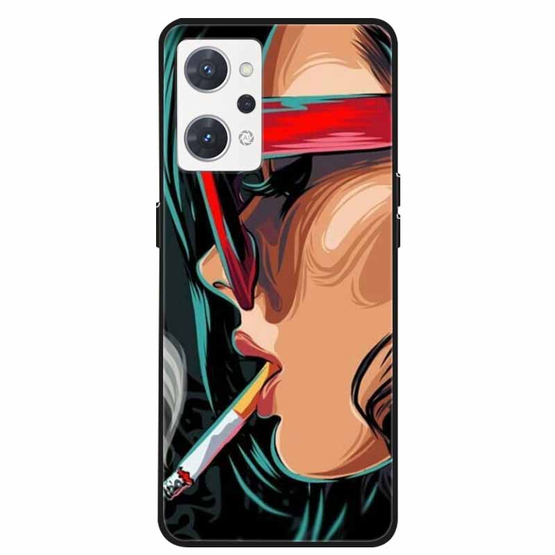 For Oppo Reno 7A 9A Case Phone Cover Soft Silicone Shockproof TPU Funda On For Oppo Reno9 A 5G Protection Capa Reno7 A / Reno9A