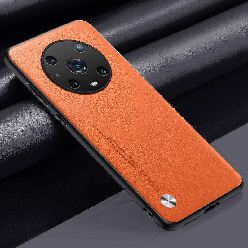 Luxury PU Leather Case For Honor Magic 4 Pro 4Pro 5G Back Cover Silicone Shockproof Protection Phone Case For Honor Magic4 Pro