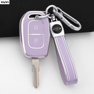 Tpu Car Key Case Cover Shell For Renault Duster Dokker Logan Stepway Clio 5 Ss2 For Dacia Sandero Stepway Logan Keychain Fob