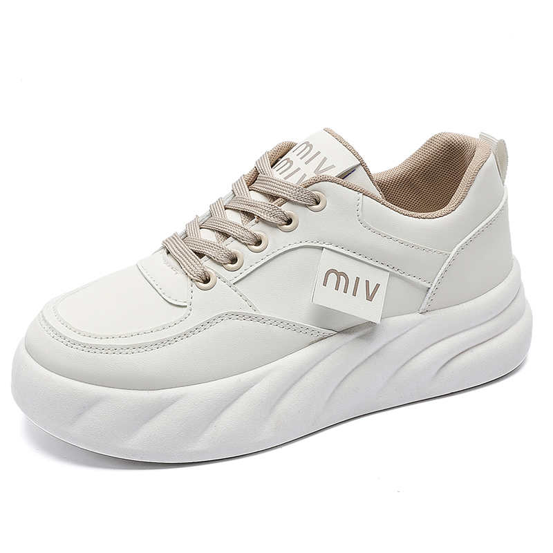 Fashion Height Up Natural Leather Shoes For Lady Vulcanize Women's Sneakers 34 Size Women's Summer Loafers Sport Buy Clearance