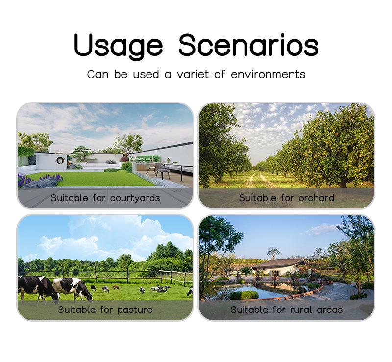 V380PRO 9MP 3-Lens Solar-Powered Camera with 3-Axis Gimbal and Night Vision