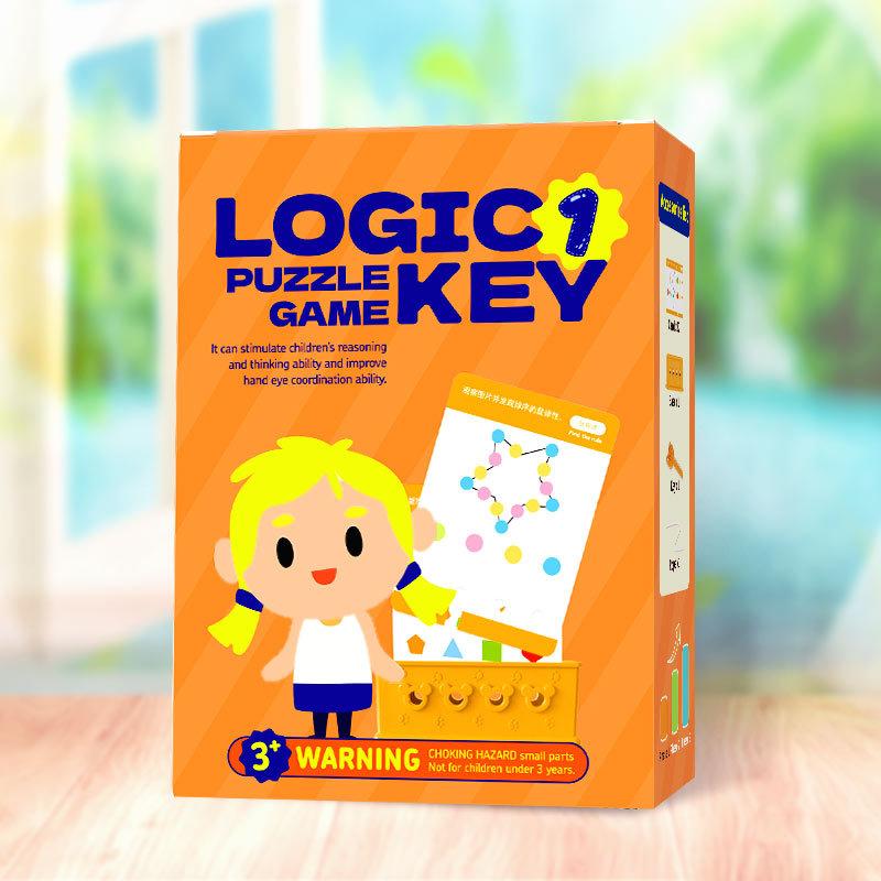 1PC Logic Key English Children s Puzzle Game Logic Key puzzle game
