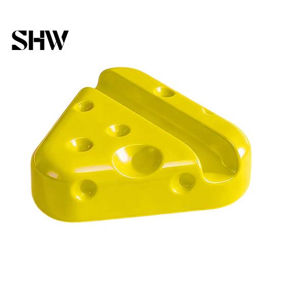 Novelty Cheese Shape Stand 3D Printed Phone Holder, Cute Desktop Stand, Compact Smartphone Portable Cell Holder Stable Dock for Home Office
