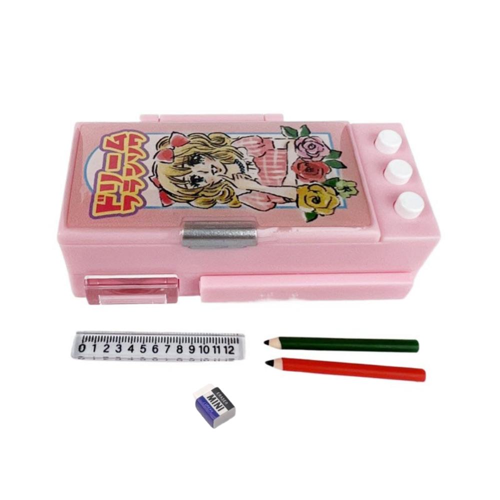 

Имитация сцены кукольного домика пенал миниатюрный мини канцелярский пенал модель BJD OB11 розовый