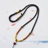 Hand-woven Jade Pendant Lanyard Necklace - Adjustable Unisex Rope