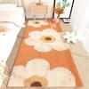 French Style Bedroom Decor Plush Carpet Flower Pattern Carpets for Living Room Fluffy Soft Bedside Rug Thick Washable Floor Mat
