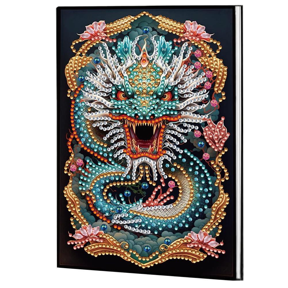 

Special Shaped Girl Diamond Painting Journal Notebook No Lines Rhinestone Art Hand Craft Kit 50 Pages Crystal Notepad Sketchbook