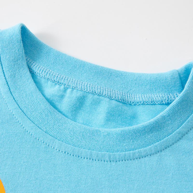 Kids Cartoon Animal Short Sleeve T-shirt - Summer New Baby Clothes