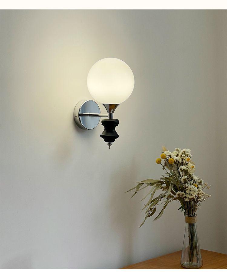 2025 Bauhaus Vintage Chinese-Style Wall Lamp: Modern Minimalist French Retro for Living Room & Bedroom Atmosphere