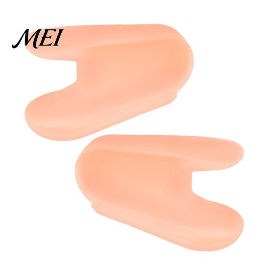 Flexible Toe Spacer 2PCS Gel Separator, Soft Flared Spreader Straightener, Ultra-Thin Non-Slip A-shaped Separator Comfortable Bunion Corrector,