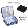 Holds 42 Bottles Nail Polish Storage Bag Removable Nail Kit Storage Carrying Case  Travel