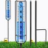 Portable Outdoor Rain Gauge with Durable Iron Rod, Weather-resistant, Sun-proof & Scratch-resistant