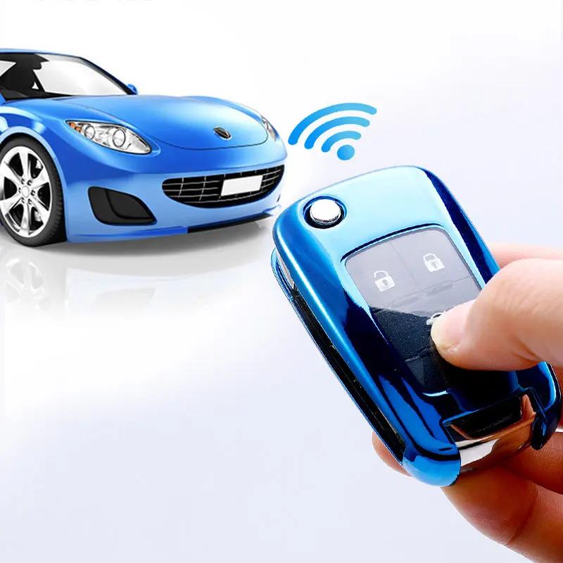 Tpu Car Key Case Cover Keychain For Chevrolet Cruze Aveo Trax Malibu Captiva For Buick Opel Vauxhall Astra Corsa Insignia Mokka