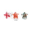 10/20Pcs/Lot 15*15.5mm Glass Starfish Shape Charm Small Loose Beads for DIY Jewelry Making Earrings Bracelet Wholesale