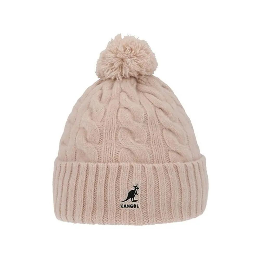 [KANGOL] Unisex Cable Knit Pom-Pom Beanie (K4460SM LIGHT PINK) FREE