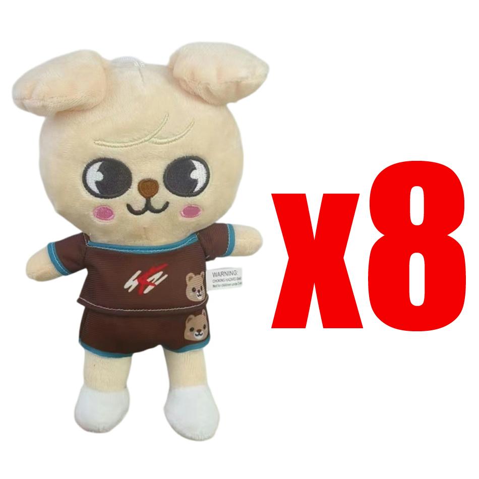 20cm Skzoo Plush Toys Stray Kids Cartoon Stuffed Animal Wolf Chan Plushies Doll Cute Companion Adults Fans Gift for Cuddly Fluffy Huggable Kawaii
