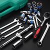 37pcs Mechanics Sockets Set Ratchets Wrench 1/2"Drive  Standard Sockets,Mechanic Tool Kits For Auto Repair Combination Wrenches