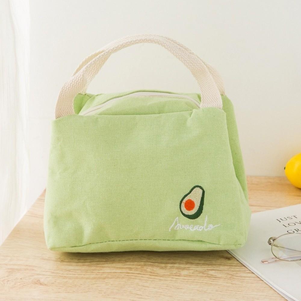 Fruit Printed Insulated Lunch Bag Waterproof Food Container Bag Reusable Thermal Food Pouch  Kids
