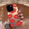 For Motorola Moto G84 G34 G04 G04S G24 G14 G53 G22 G13 G23 G10 G20 G30 E32 E22 E22i Luxury Red Lips Pattern IMD Phone Case Cover