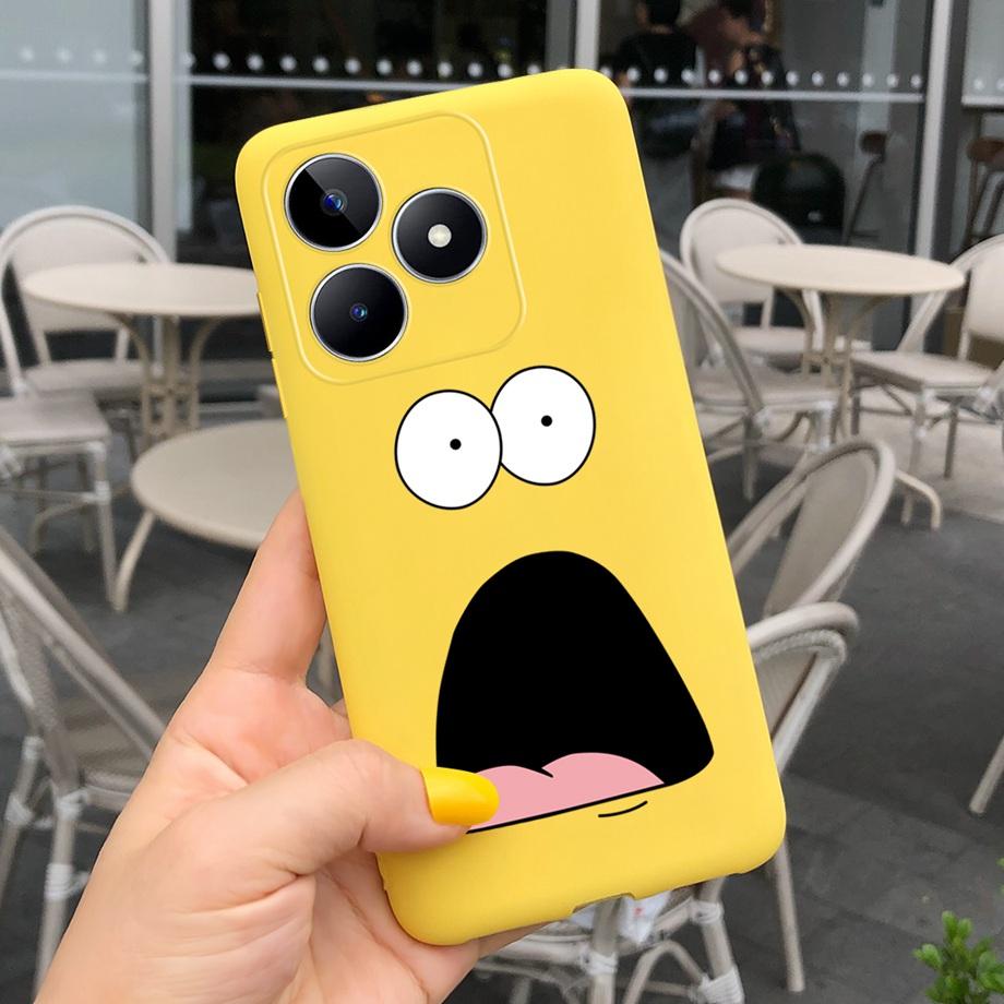 

For Realme C51 / Realme C53 Case Soft Matte TPU Silicone Bumper For RealmeC53 RealmeC51 Dragon Cool Style Capas Coque Shockproof Realme C51